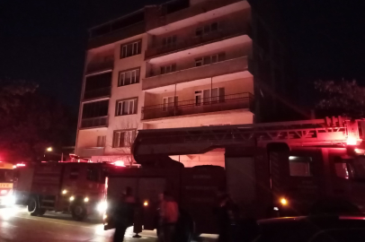 İnegöl'deki yangında 1 aylık bebek zehirlendi