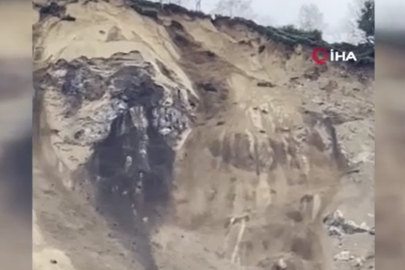 Arhavi'de toprak kaymaları devam ediyor