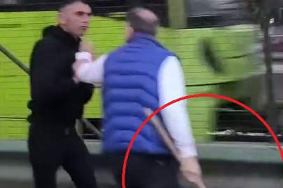 Bursa'da baltalı 'yol verme' kavgası