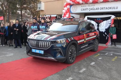 Ortaokul öğrencileri 'Togg' ile tanıştı!