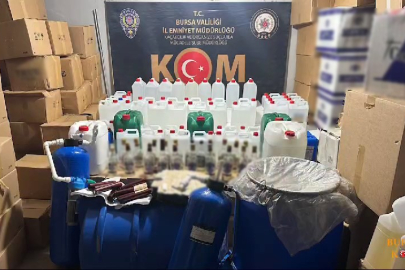 Bursa'da sahte alkollü içki operasyonu; 7 kişi tutuklandı