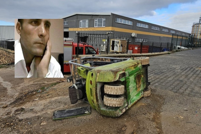 İnegöl'de forkliftin altında kalan işçi hayatını kaybetti