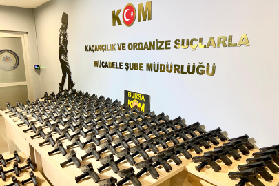 Bursa'da kaçak silah operasyonu; 419 ruhsatsız silah ele geçirildi