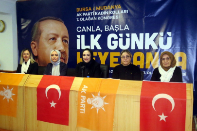 AK Parti Mudanya İlçe Kadın Kolları seçim yaptı