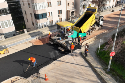 Çınarcık Barajı projesinde asfalt çalışmaları hız kazandı