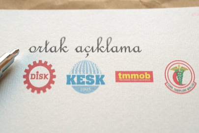 DİSK, KESK, TMMOB ve TTB'den gazetecilerin gözaltına alınmasına tepki