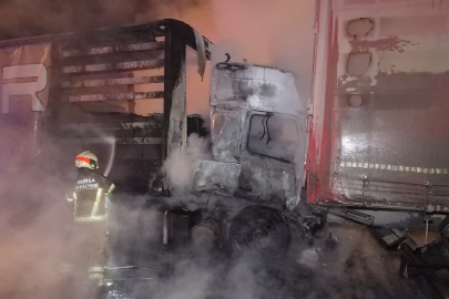 Bursa’da kaza yapan tır alev aldı: 1 ölü, 1 yaralı