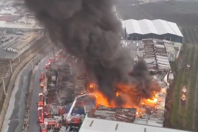 Bursa'da 2 fabrika alevlere teslim oldu
