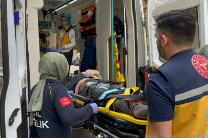 10 metre yükseklikten düşen işçi yaralandı