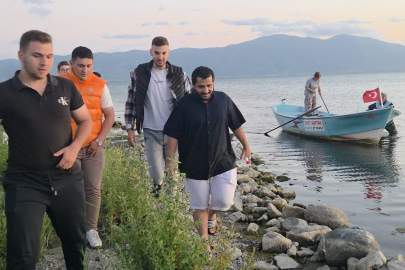 Suudi turist botla açıldığı İznik Gölü'nde mahsur kaldı