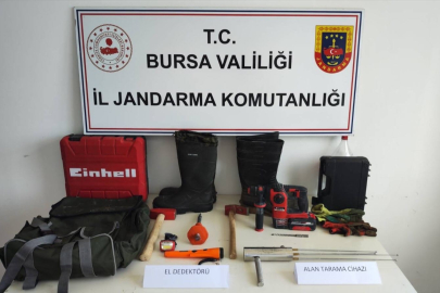 Bursa’da kaçak kazıya suçüstü