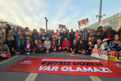 CHP'li kadınlardan 'boş tencere' yürüyüşü ve eylemi