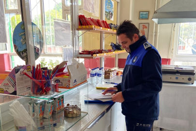 İnegöl'de zabıta ekiplerinden okul kantinlerine sıkı denetim