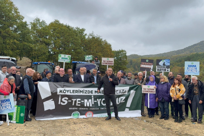 Fevziye Köyü'nde maden ocağına karşı eylem
