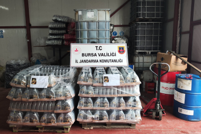 Bursa'da kaçak motor yağı üreticilerine baskın