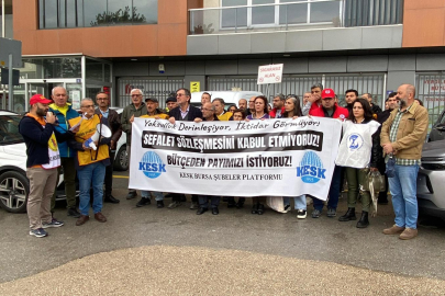 BES Bursa: 'Grevli, toplu sözleşmeli sendika yasası istiyoruz'
