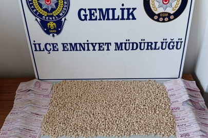 Gemlik'te polisin durdurduğu araçtan uyuşturucu çıktı
