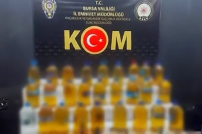 Bursa’da 227 litre sahte alkol ele geçirildi
