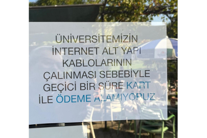 Bursa Uludağ Üniversitesi Görükle Kampüsü'ndeki kafede ilginç duyuru!
