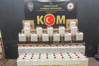 Bursa’da kaçak içki operasyonu