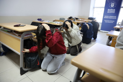 YKS Hazırlık Merkezi'nde deprem ve tahliye tatbikatı