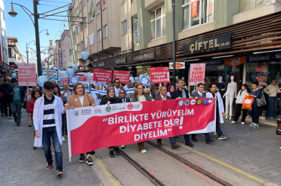 Diyabete karşı farkındalık yürüyüşü