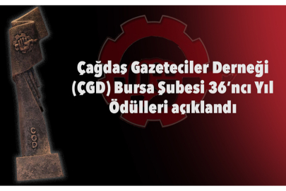 ÇGD Bursa Şubesi Ödülleri açıklandı