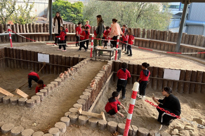 Öğrenciler Arkeopark'ta arkeolojiyi tanıyor