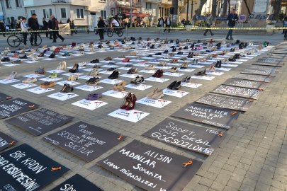 Sahipsiz ayakkabılar kadın cinayetlerini anlattı