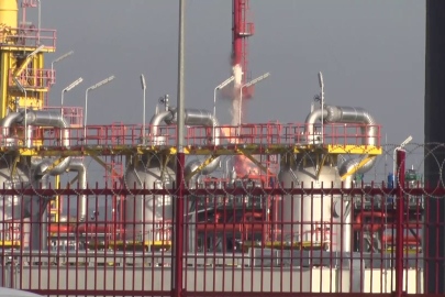 Silivri'de BOTAŞ tesislerinde yangın