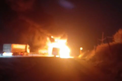 Bursa'da alev alan servis otobüsündeki işçiler ölümden döndü