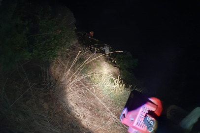 Ormanlık alanda mahsur kalan kişi kurtarıldı