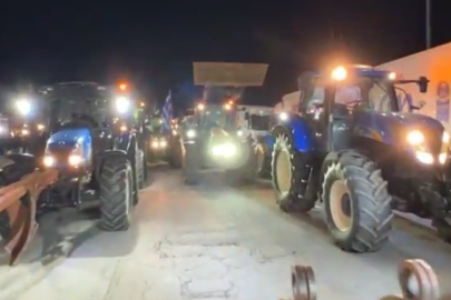 Yunanistan'daki çiftçi eylemi Türkiye sınırını kilitledi