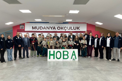 Mudanya'da öğrencilere yönelik okçuluk etkinliği büyük ilgi gördü