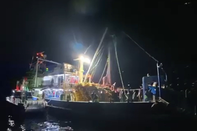 Mudanya'da balıkçı teknelerine gece yarısı baskını