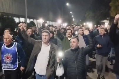 Bursa Bosch Fabrikası'nda ışıklı eylem