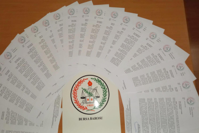 Bursa Barosu, CMK tarifesi için vekillere mektup gönderdi