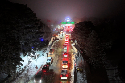 Uludağ'da jandarmadan sıkı denetim