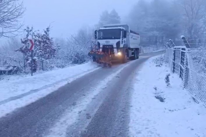 Bursa Büyükşehir'den kar mesaisi