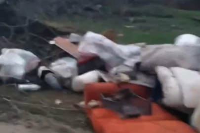 İnegöl'de baraj sahasına moloz ve mobilya atıkları döken kişiye ceza