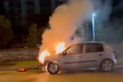 Osmangazi'de otomobil alevlere teslim oldu