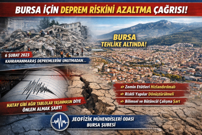 Jeofizik Mühendisleri Odası’ndan Bursa için deprem riskini azaltma çağrısı