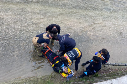 Dereye düşen şahıs kalp masajıyla hayata döndürüldü