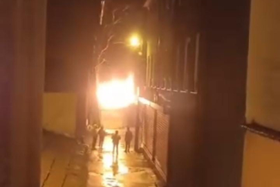 Osmangazi'de boş depoda yangın