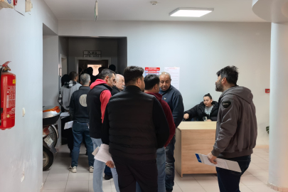 Bursa'da APP plaka denetimi sonrası kuyruk oluştu