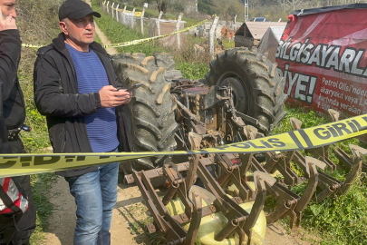 Gemlik'te devrilen traktörün altında kalan sürücü hayatını kaybetti