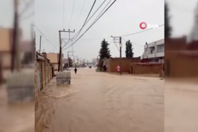 Mardin’de şiddetli yağış; Dereler taştı, yollar kapandı, ekili alanları su bastı