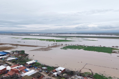 Karacabey'de sağanak yağış ekili tarım alanlarına zarar verdi