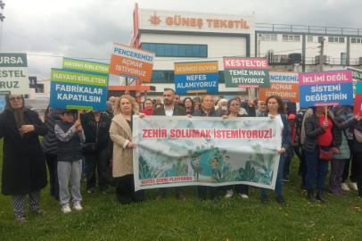 Kestel'de Güneş Tekstil tepkisi: Zehir solumak istemiyoruz!