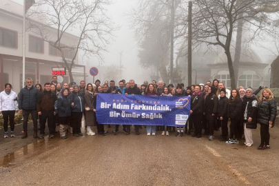 Nilüfer Belediyesi'nden kansere karşı farkındalık yürüyüşü